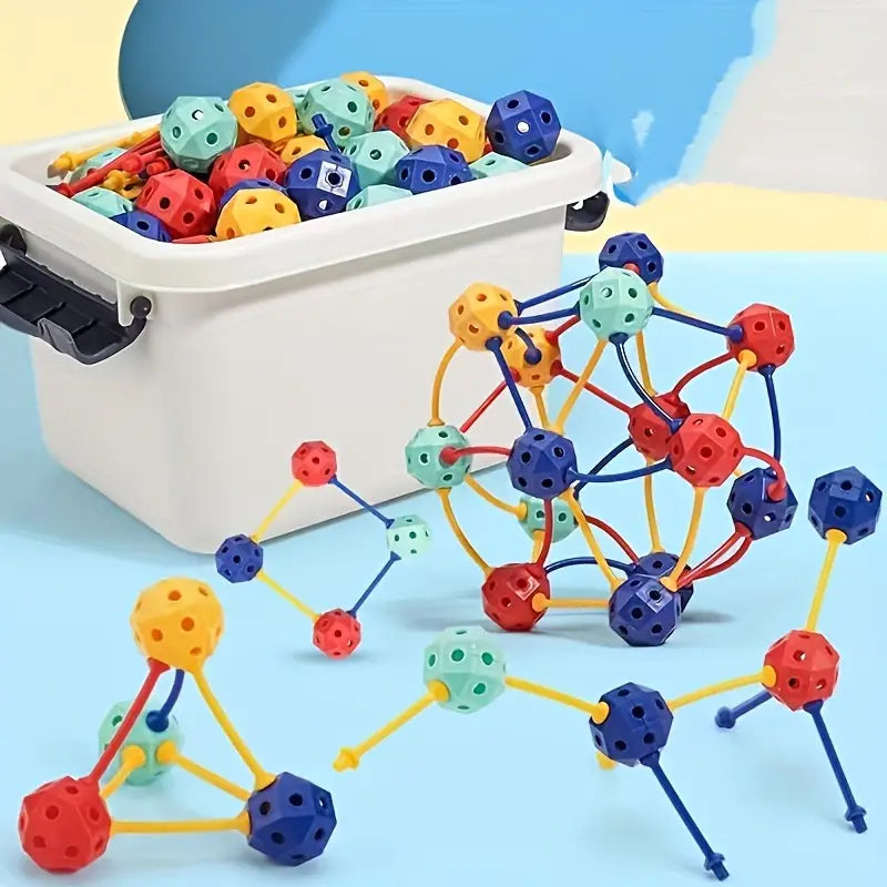 Connect Beads - Flexibla PVC-pärlor - Geometriska byggklossar i 3D