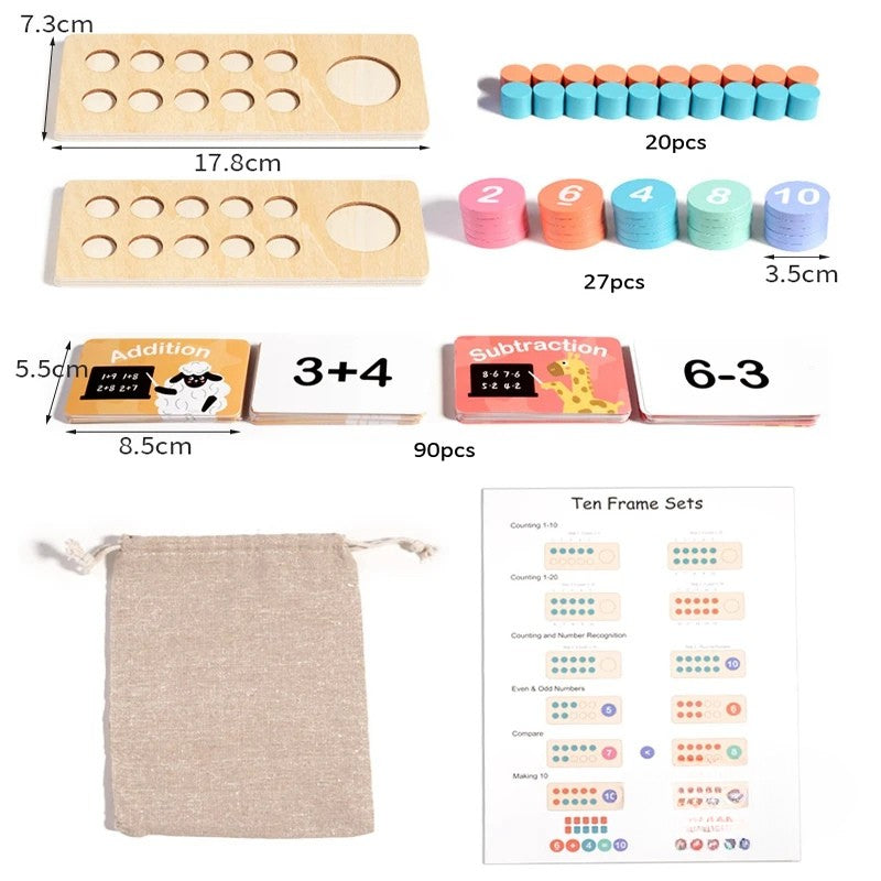 Träleksaker - Gör matematik enkelt - Matematikset för barn