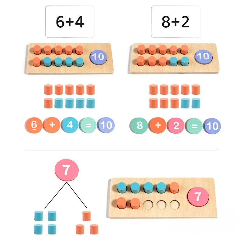Träleksaker - Gör matematik enkelt - Matematikset för barn