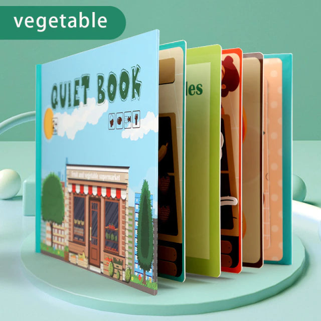 Quiet Book™ - Den tysta boken | Utveckla ditt barns finmotorik