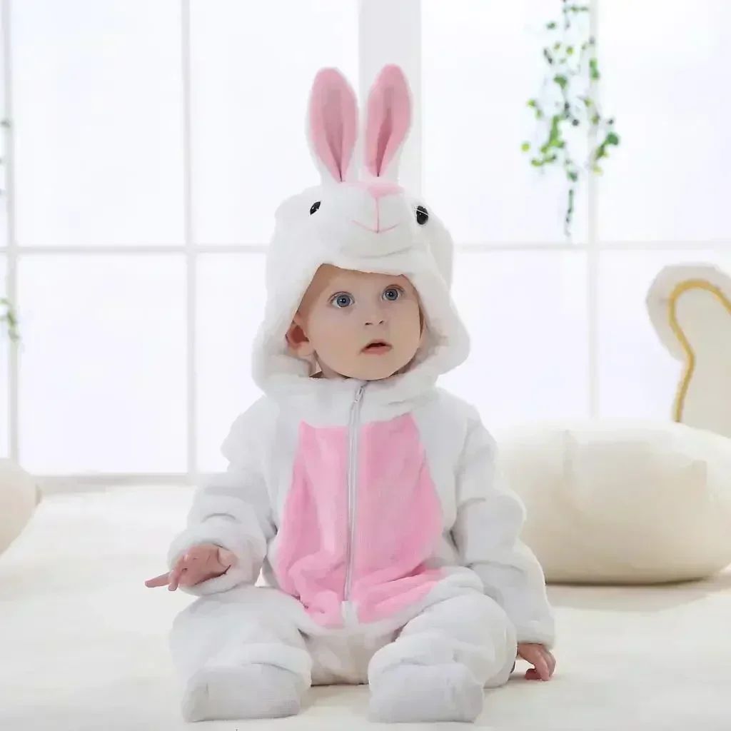 Mini Fashion™ – Djurens drömland – Onesie med djurmotiv för barn