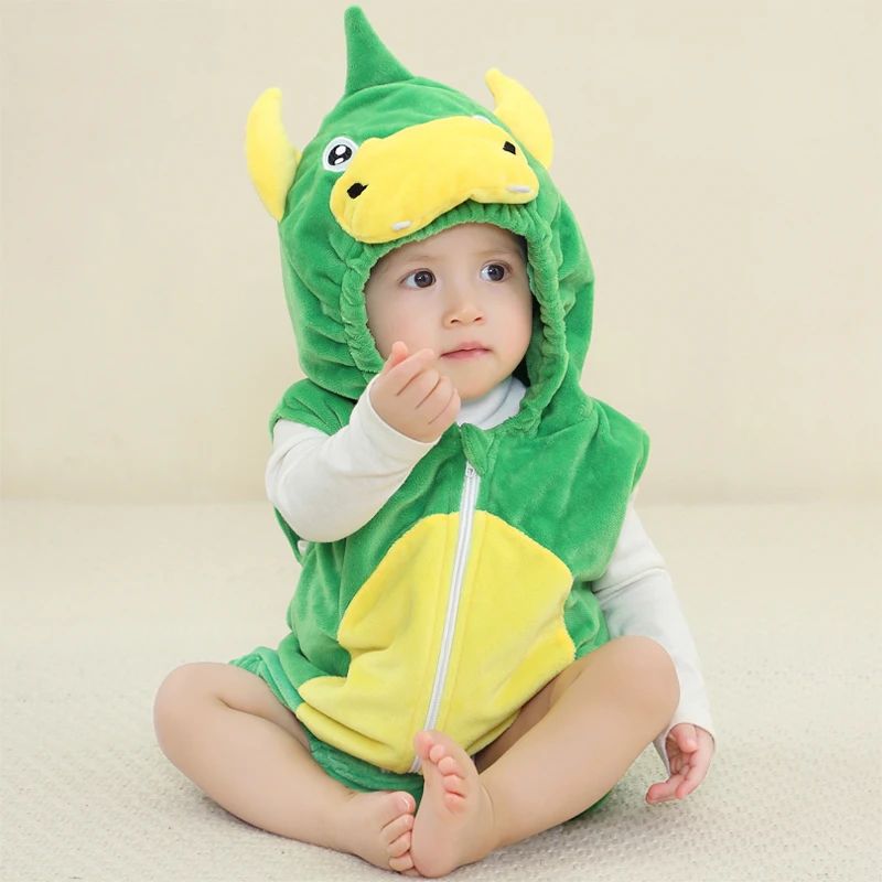 Mini Fashion™ – Djurens drömland – Onesie med djurmotiv för barn