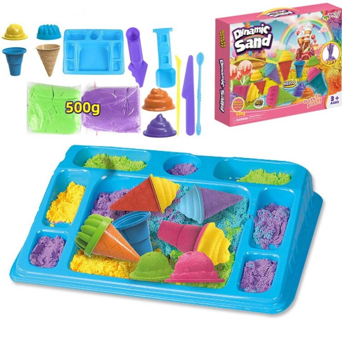Dynamic Sand - Njut av att leka och skapa med sand! - Sandlåda