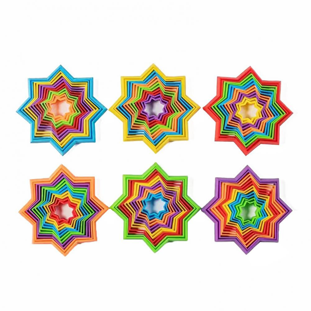 Illusion Star Fidget Leksak - Pop-It-magi - Stjärnformad fidget-leksak