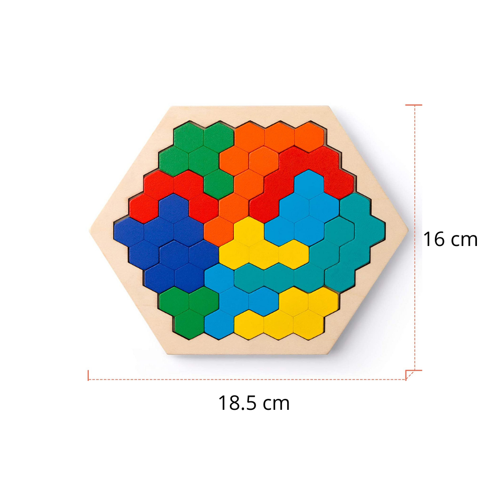 Hexagon Pussel - Geometriskt pussel | Oändliga lösningar