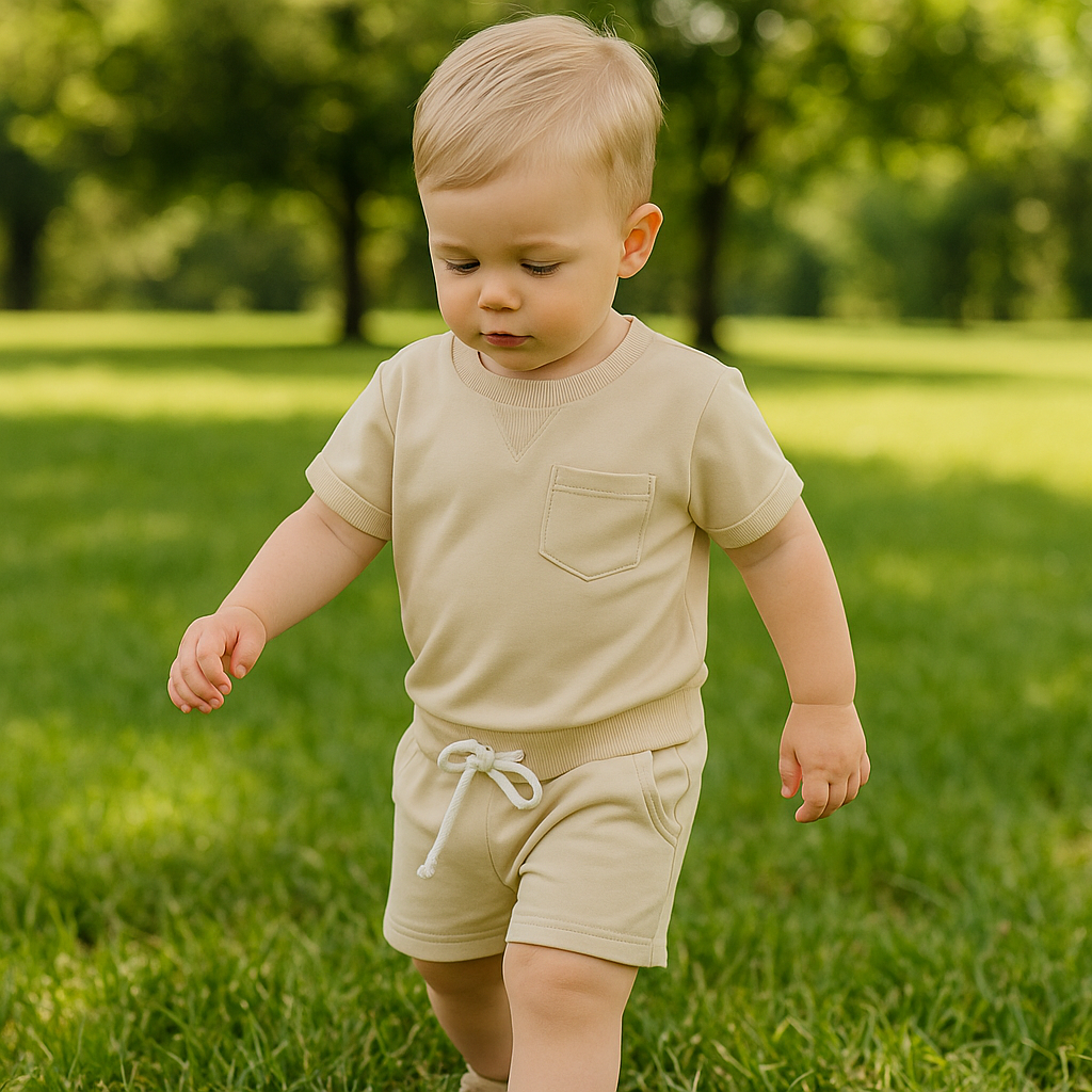 Mini Fashion™ - Coolt och bekvämt - Sommarset för småbarn