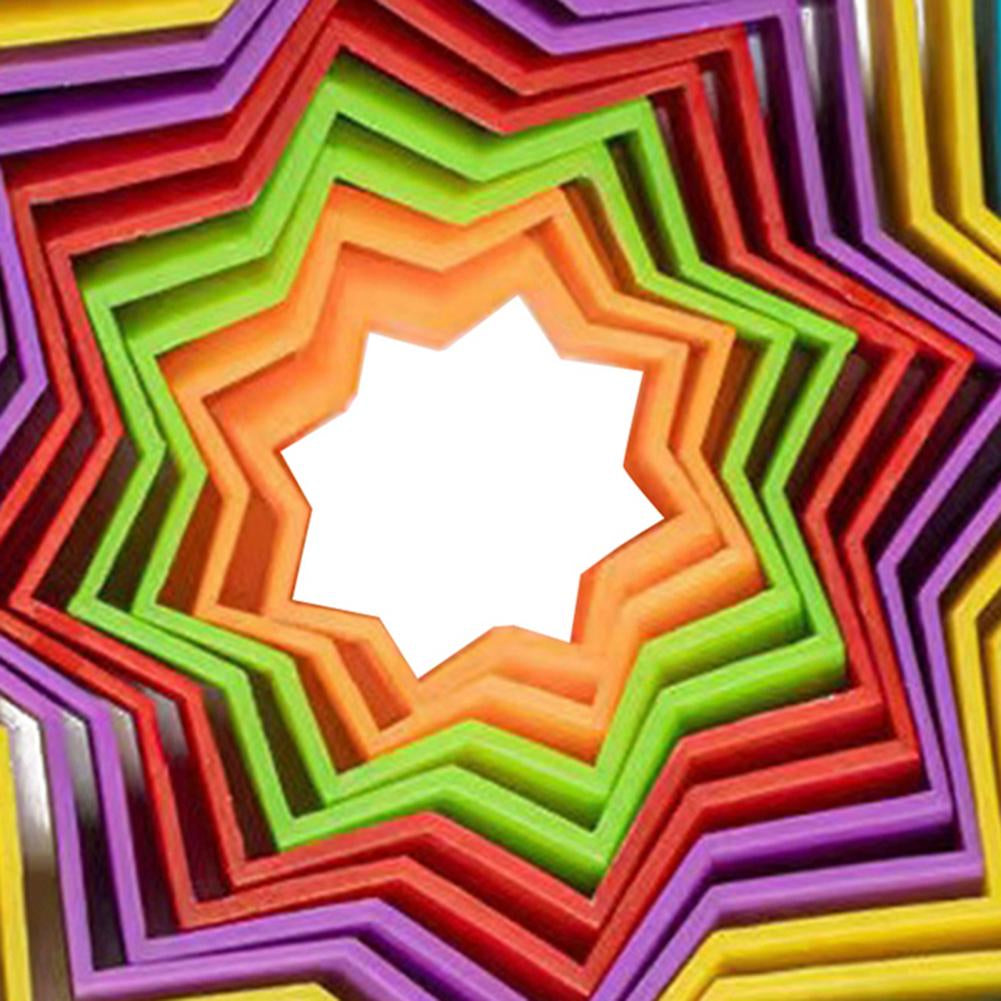 Illusion Star Fidget Leksak - Pop-It-magi - Stjärnformad fidget-leksak