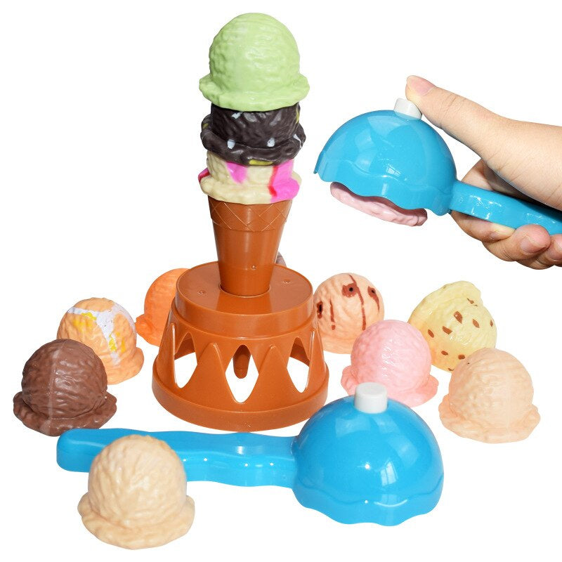 Ice Cream Spel - Stapla din väg till toppen - Balansspel