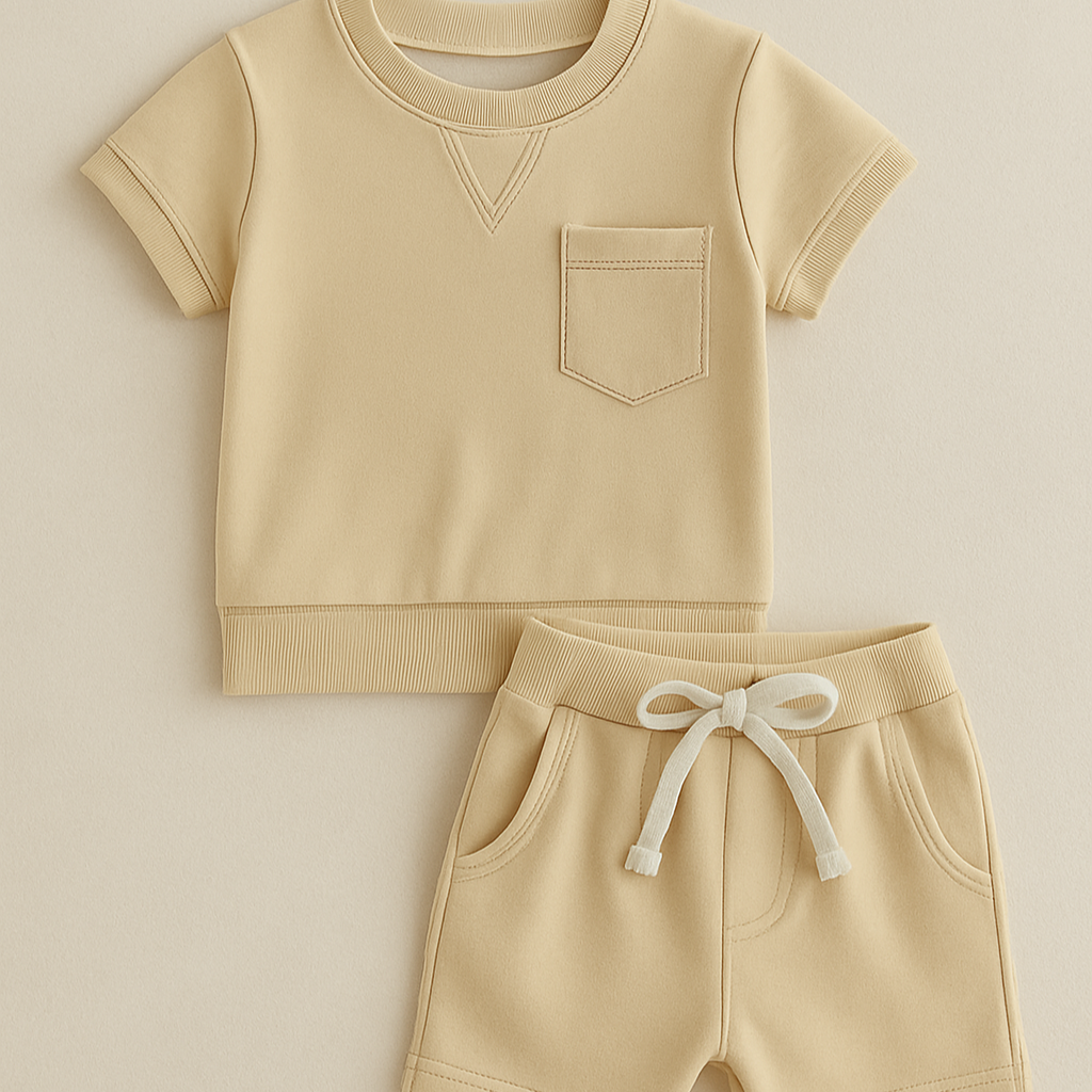 Mini Fashion™ - Coolt och bekvämt - Sommarset för småbarn