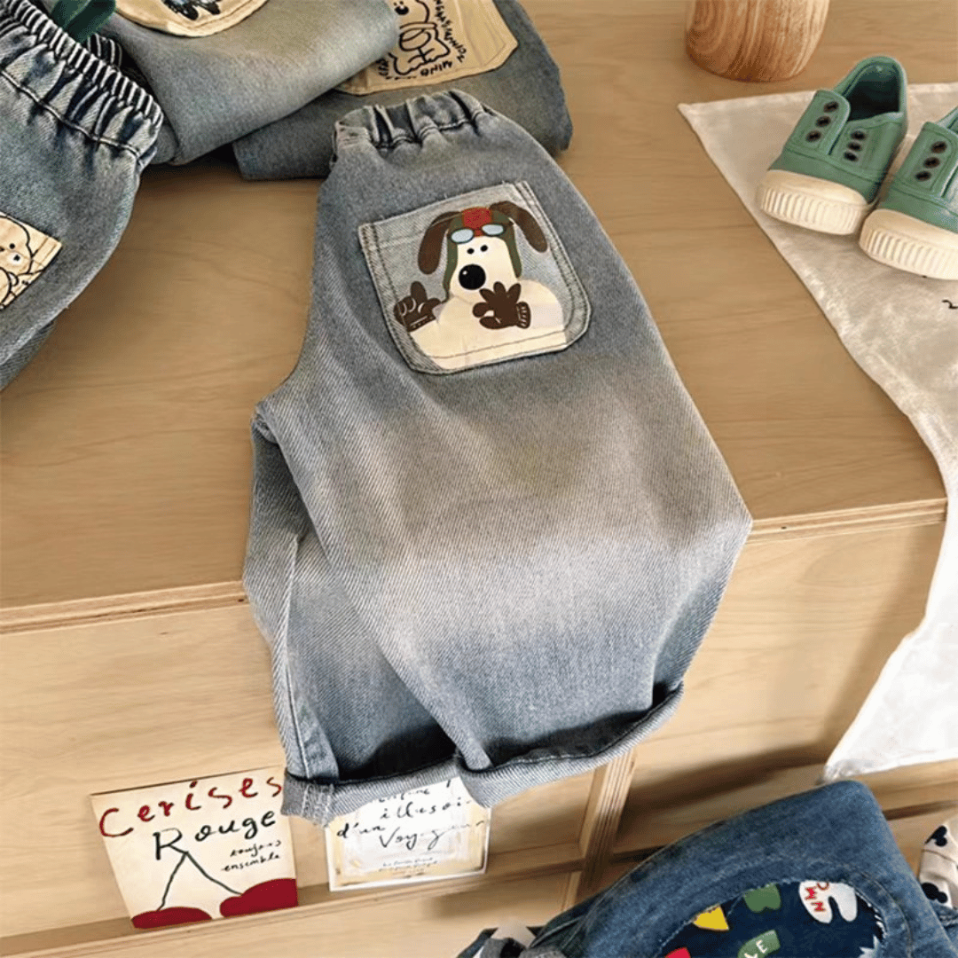 Mini Mode - Jeans med raka ben - Avslappnade Jeans