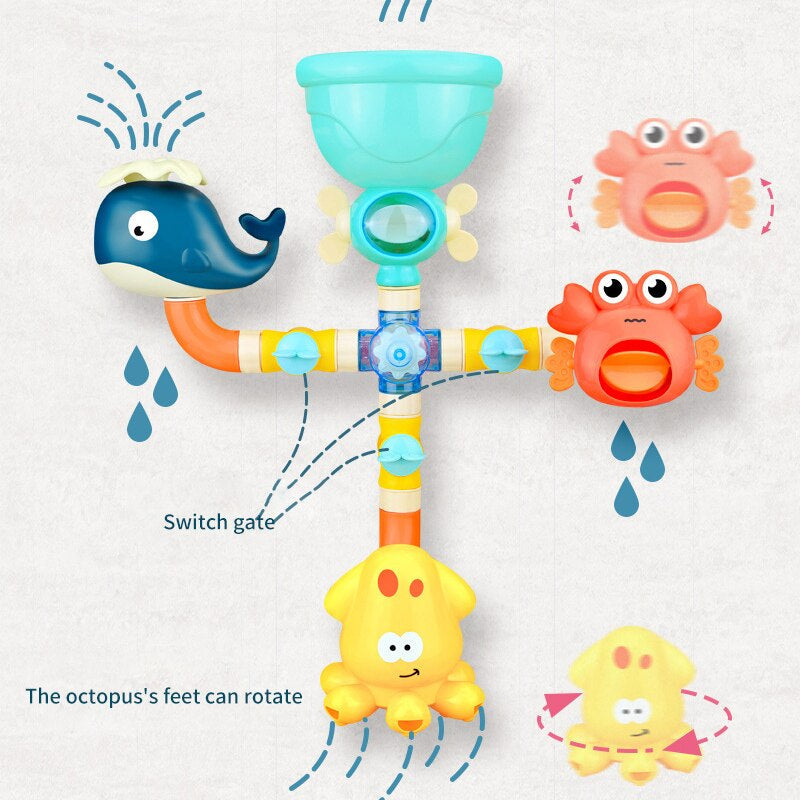 Bath Buddies™ - Badglädje med sprutande vänner - Fontän för badleksaker