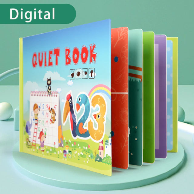 Quiet Book™ - Den tysta boken | Utveckla ditt barns finmotorik