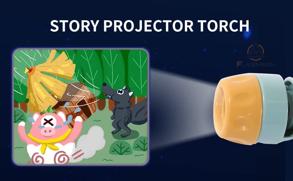 Story Torch - Läggdagsmagi - Projektorficklampa