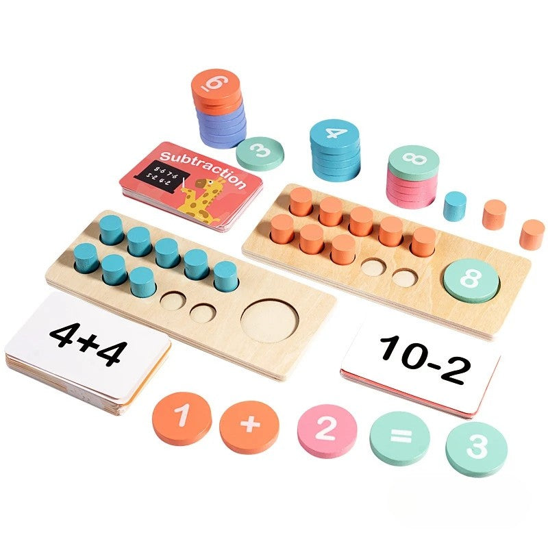 Träleksaker - Gör matematik enkelt - Matematikset för barn