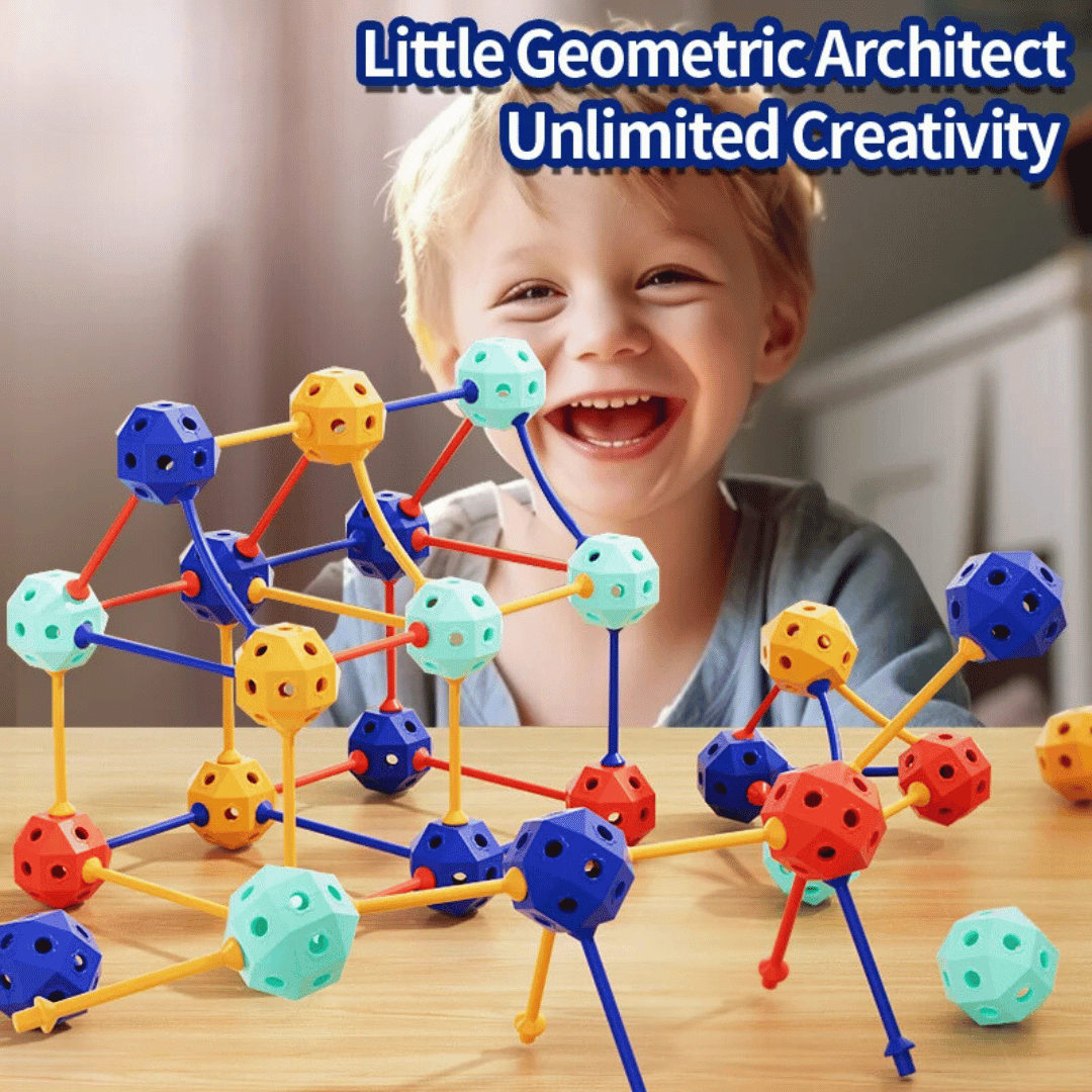 Connect Beads - Flexibla PVC-pärlor - Geometriska byggklossar i 3D