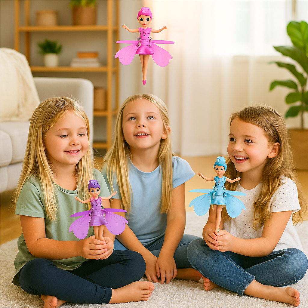 Magisk Flygande Fe-Docka | Prinsessleksak för Barn