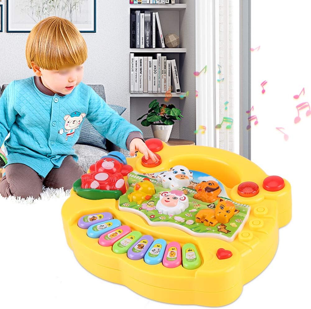 Kids Musical Piano - Musikskoj med djur- Leksakspiano
