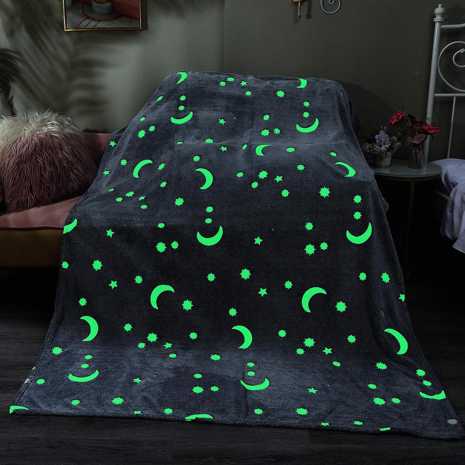 Glow In The Dark Blanket - Glimrande drömmar - Självlysande filt