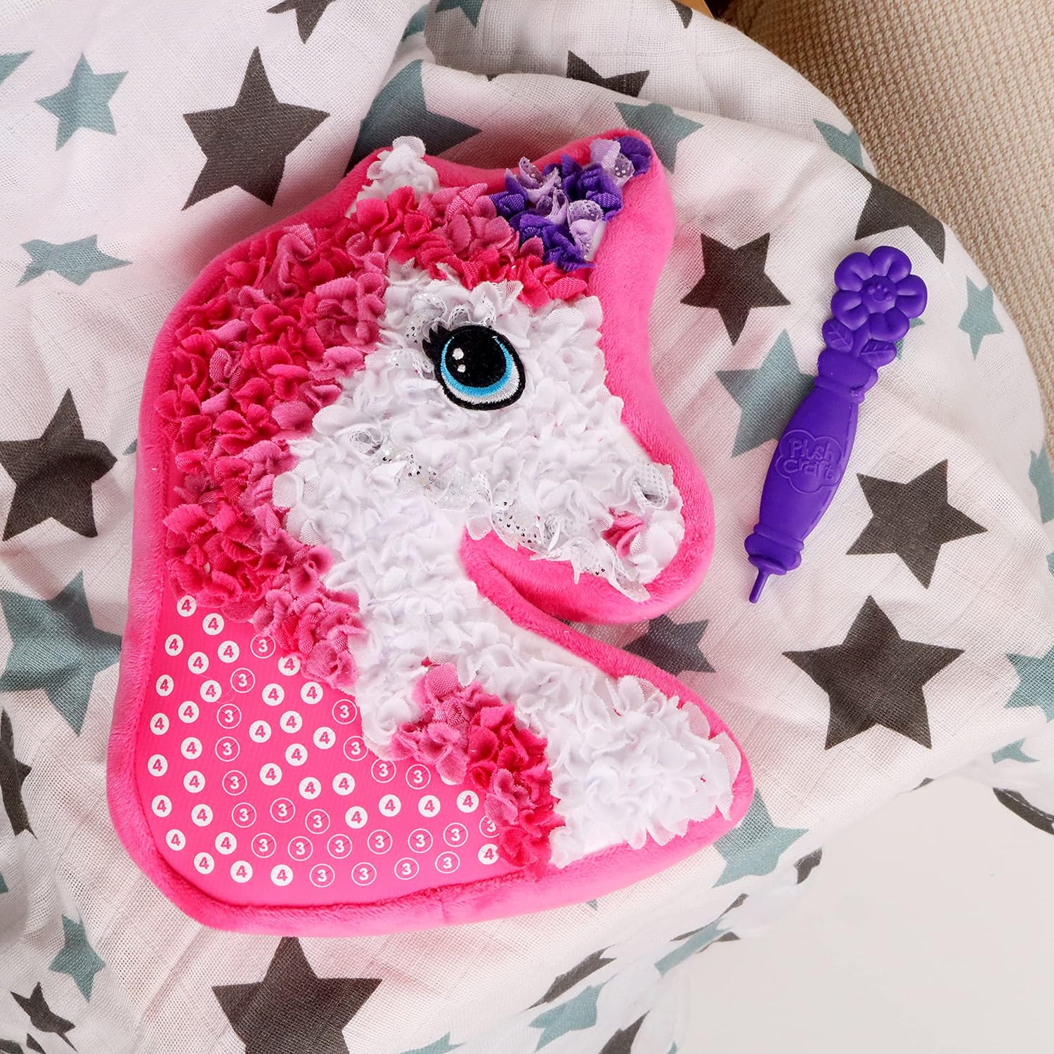 DIY Pillow - Fluffigt skoj - Enhörningskudde i plysch