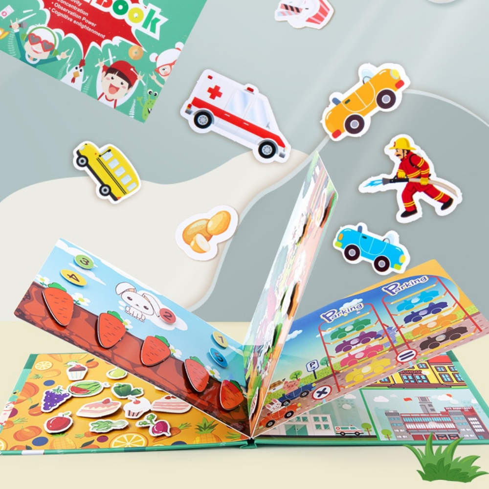 Quiet Book™ - Den tysta boken | Utveckla ditt barns finmotorik
