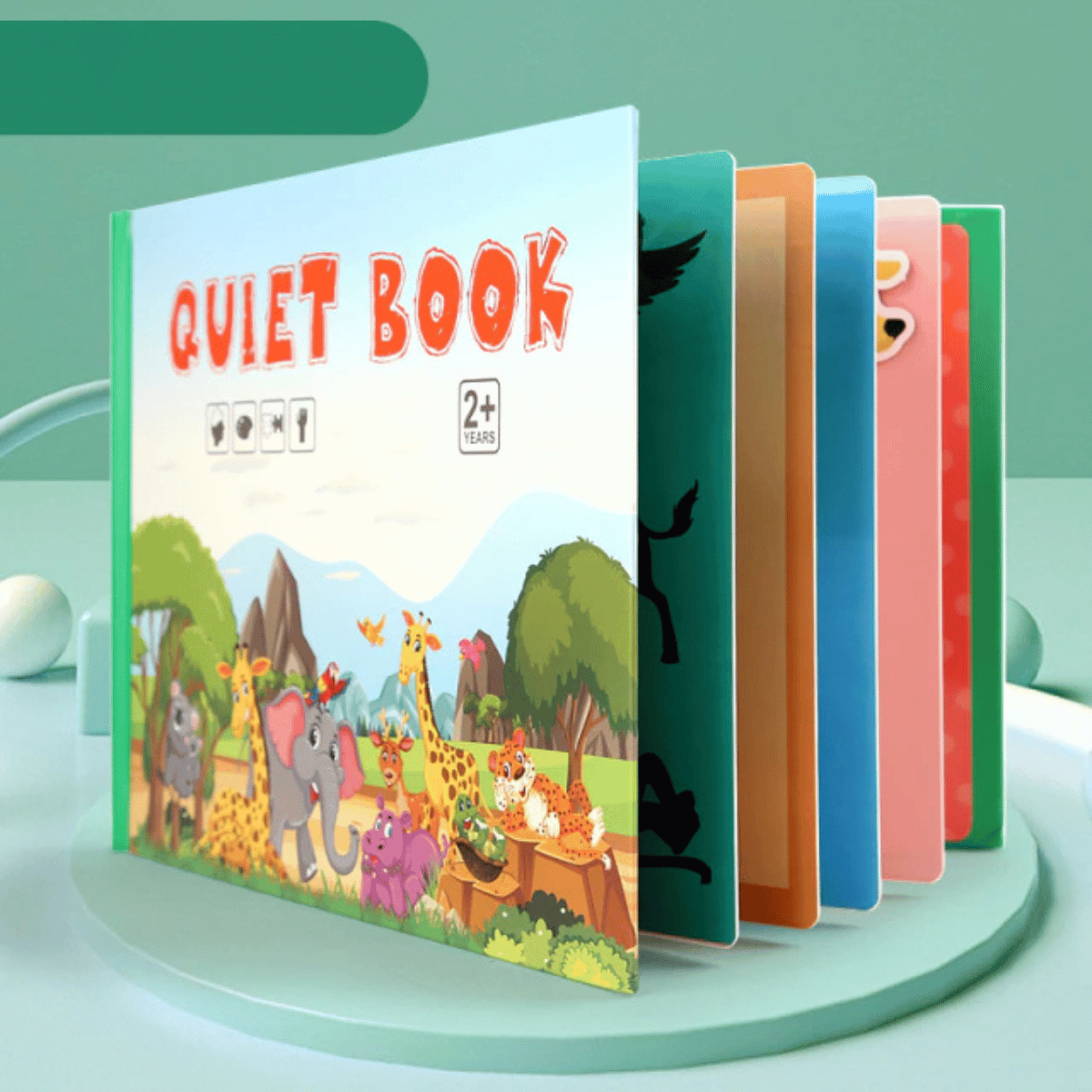 Quiet Book™ - Den tysta boken | Utveckla ditt barns finmotorik