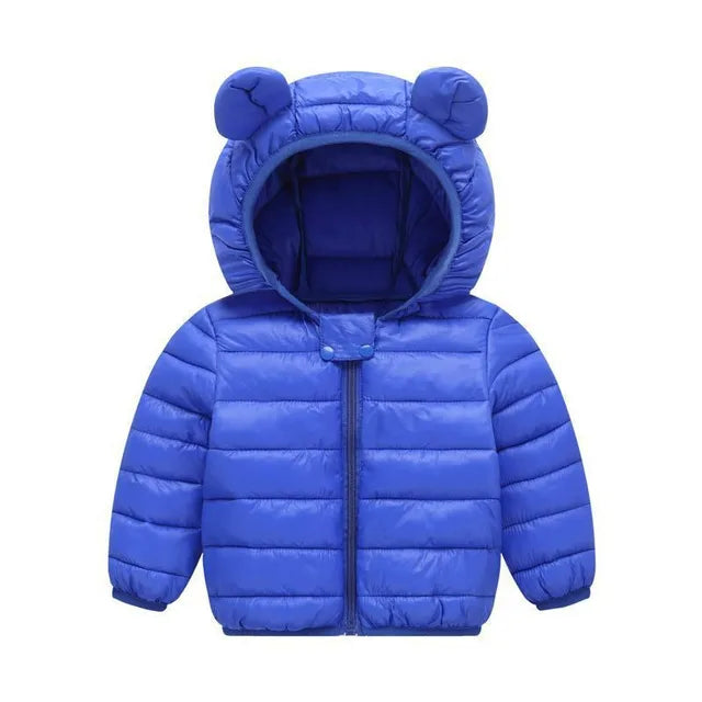 Mini Mode - Vinterjacka med huva i polyester