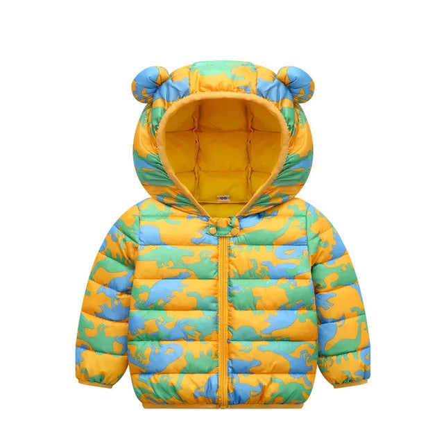 Mini Mode - Vinterjacka med huva i polyester