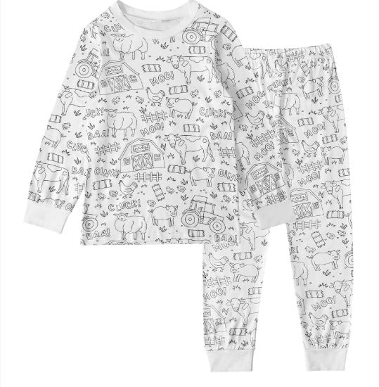DIY Pajama Set – Färg & dröm – Colours Pyjamas-set för barn