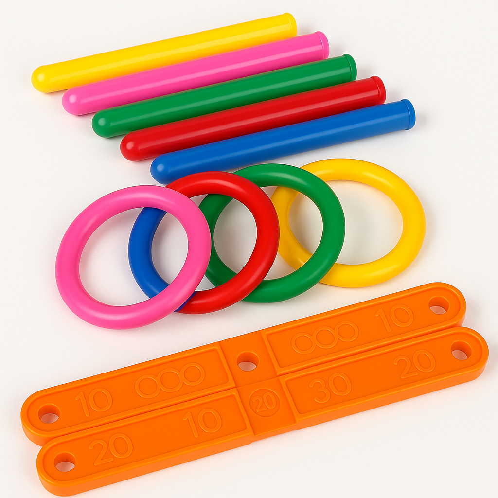 Hoop Ring Toss – Kasta och göra mål – Kastringar Lekredskap för utomhusbruk