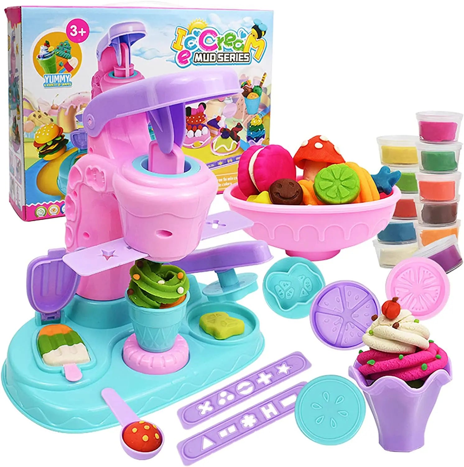 Ice Cream Clay Set - Coola kreationer - Glassmaskin för lera