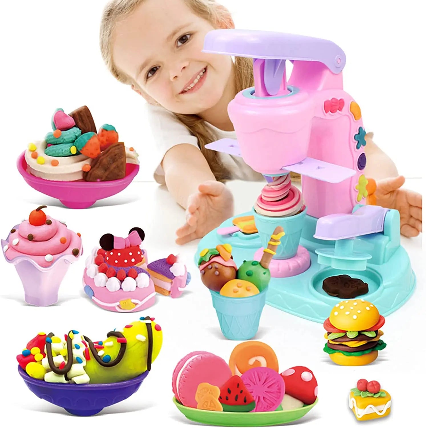 Ice Cream Clay Set - Coola kreationer - Glassmaskin för lera