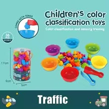 Rainbow Teddy Bears Leksaker - Pedagogisk & kreativ - Räknande regnbågsbjörnar