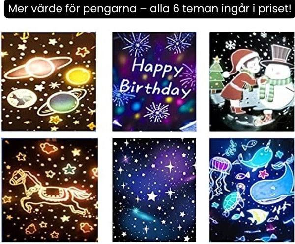 Drömprojektor ™ – Hjälper ditt barn att somna tryggt & lugnt