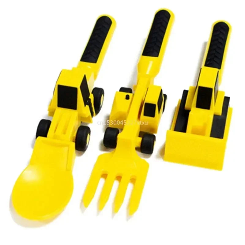 Construction Dinner Set - Aldrig mer bråk vid bordet - Kreativt bestickset