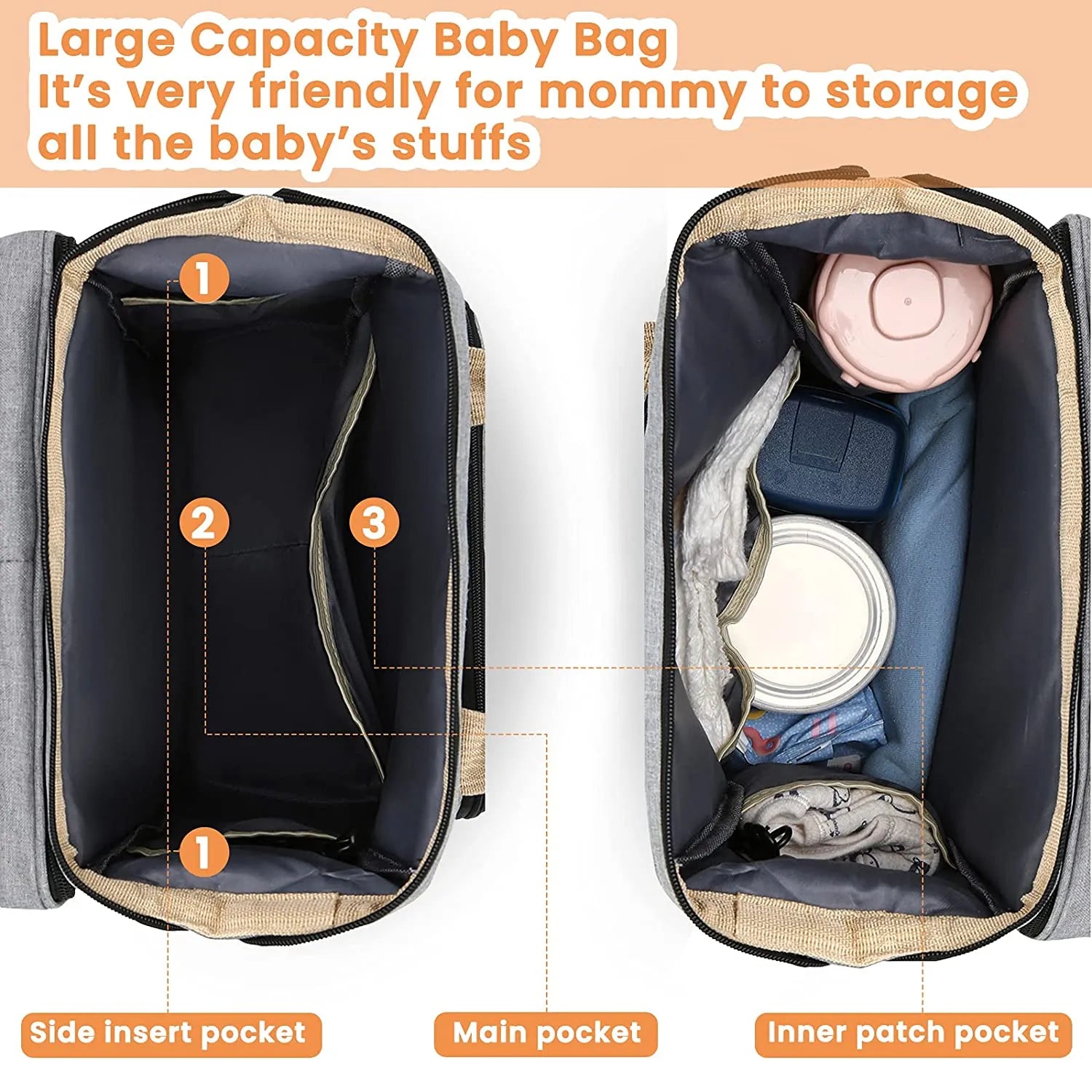 Travel Bag - Multifunktionell ryggsäck - Babyryggsäck