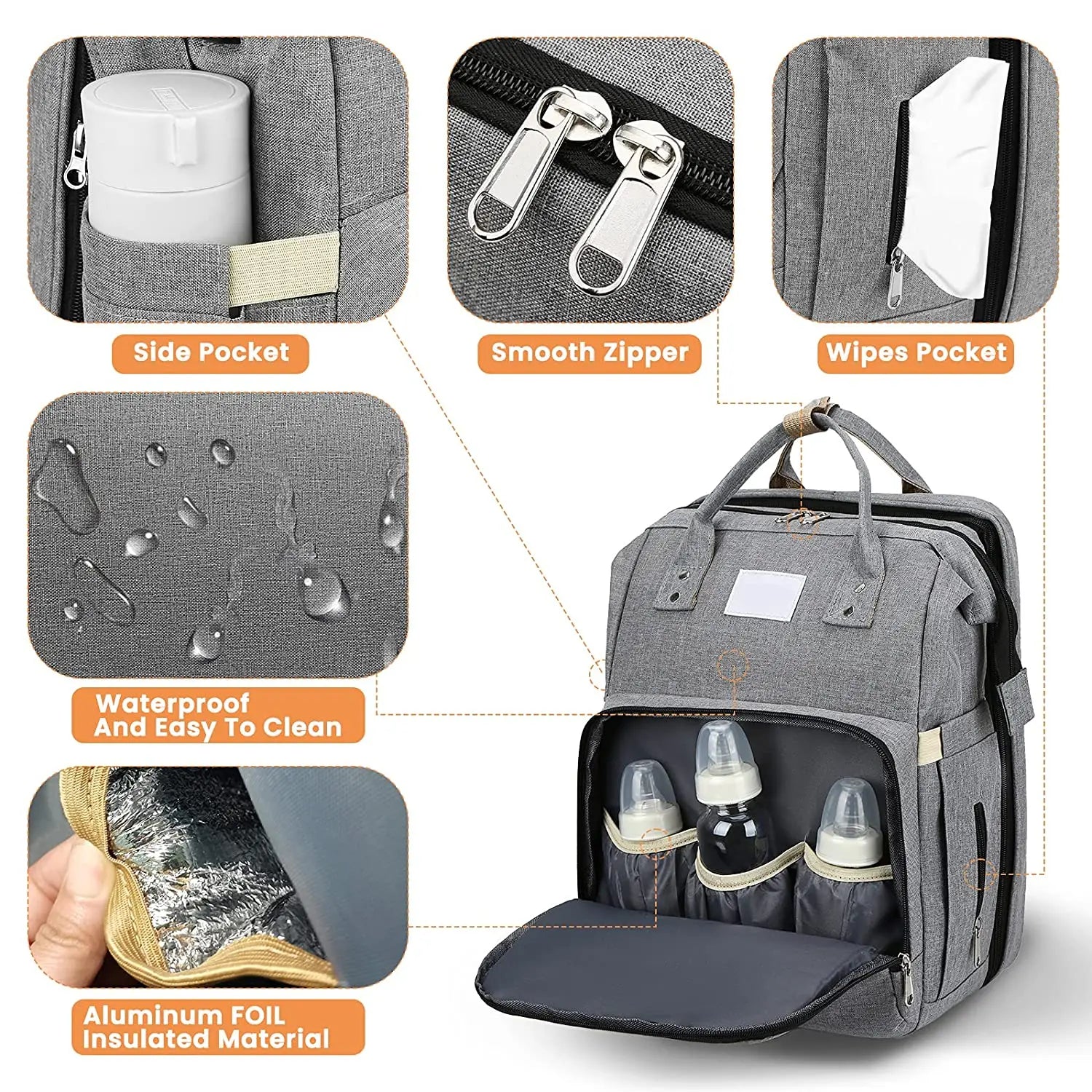Travel Bag - Multifunktionell ryggsäck - Babyryggsäck