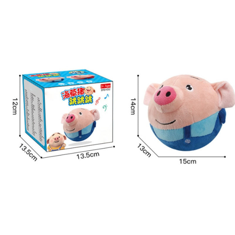 Jumping Piggy Boll | Får ditt barn att röra på sig - Interaktiv leksaksboll