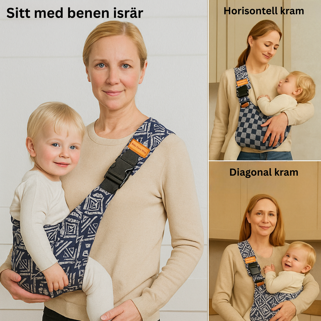 Baby Carry Sling - Justerbar bärsele - Höftbärsele