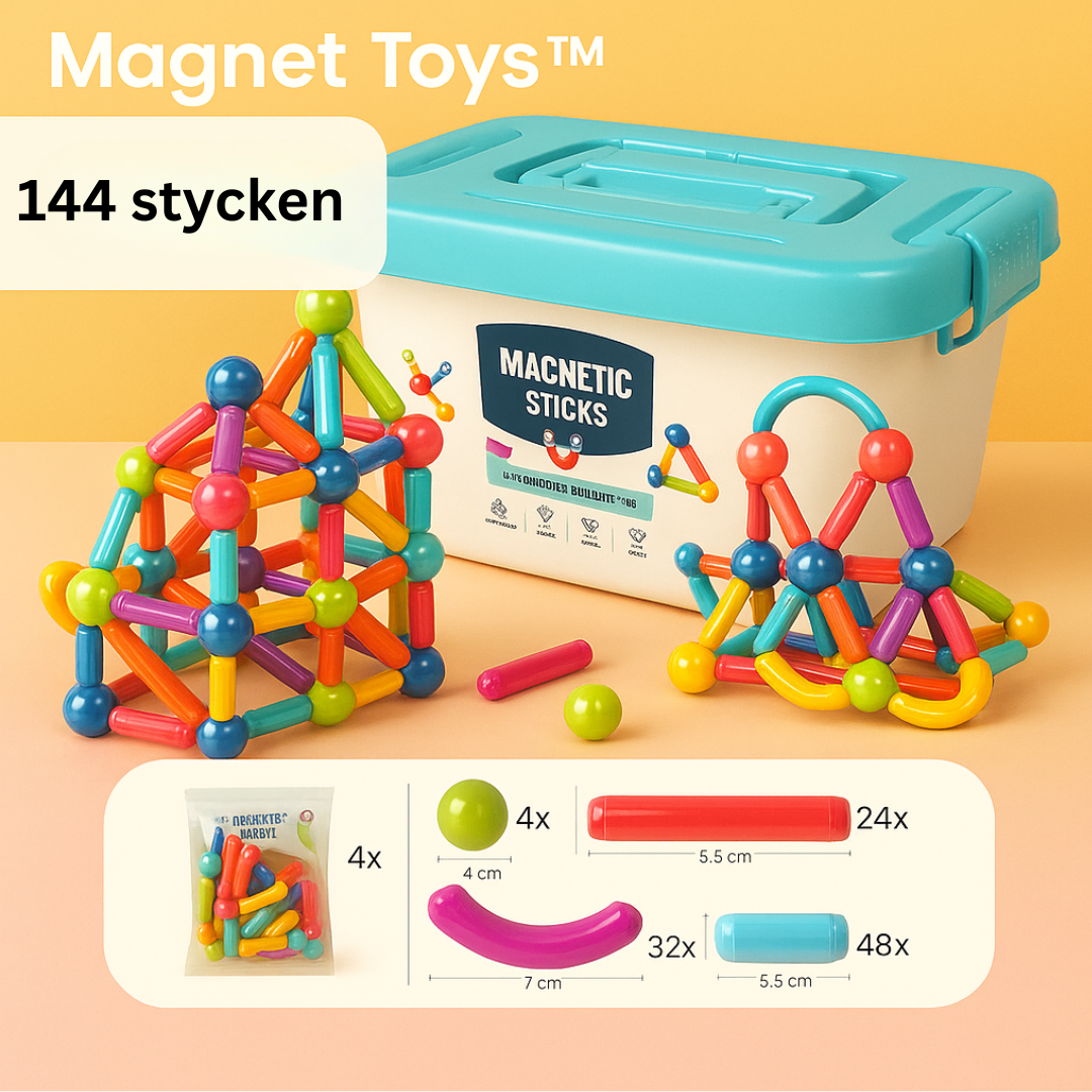 Magnetleksaker | Utveckla din kreativitet - Magnetiska pinnar