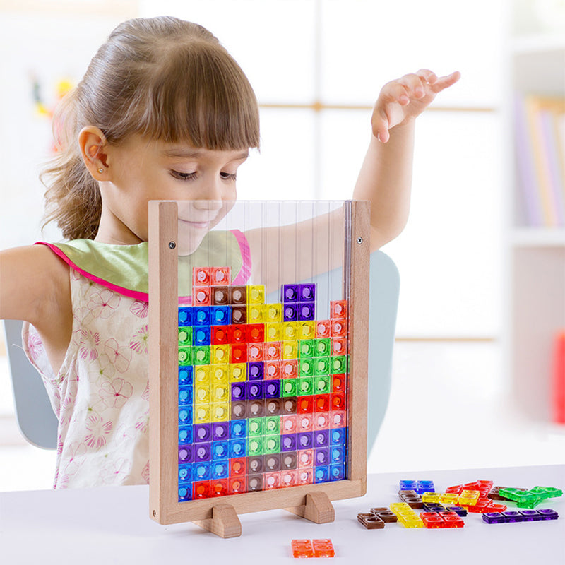 Träleksaker - 3D Tetris | Pusselbräda