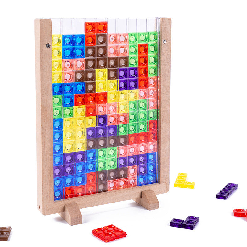 Träleksaker - 3D Tetris | Pusselbräda