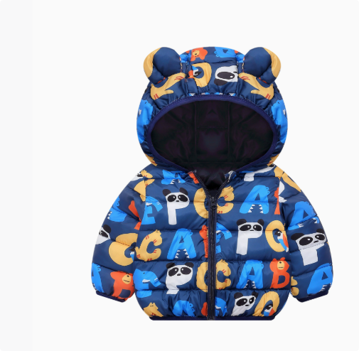 Mini Mode - Vinterjacka med huva i polyester