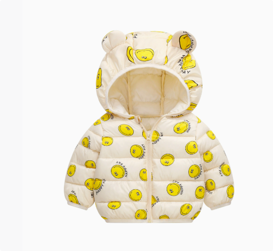 Mini Mode - Vinterjacka med huva i polyester
