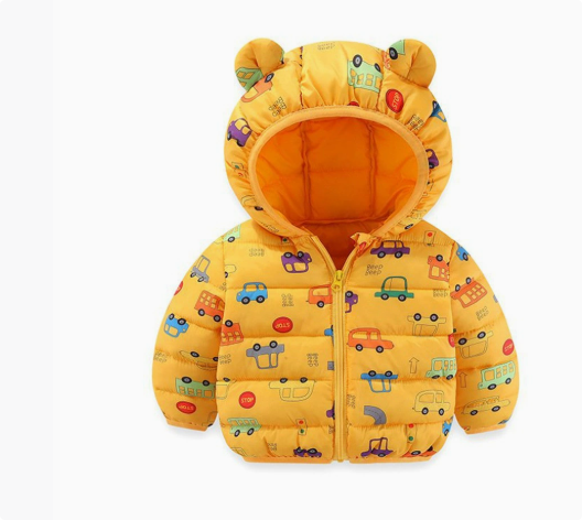 Mini Mode - Vinterjacka med huva i polyester