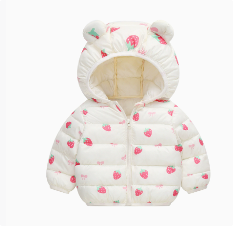 Mini Mode - Vinterjacka med huva i polyester