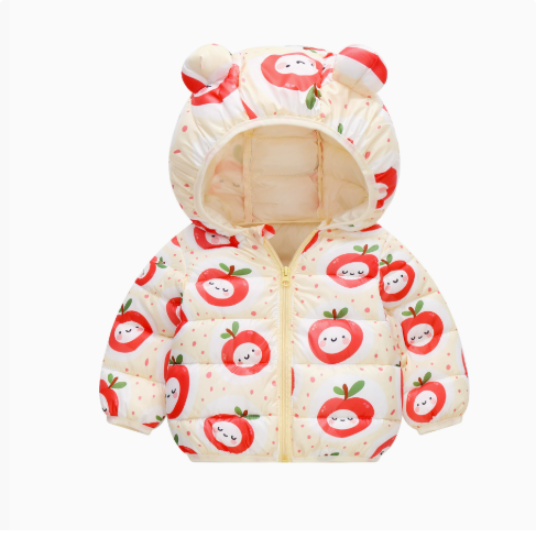 Mini Mode - Vinterjacka med huva i polyester