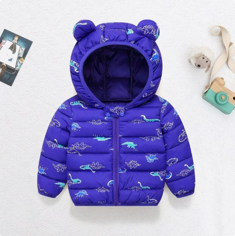 Mini Mode - Vinterjacka med huva i polyester