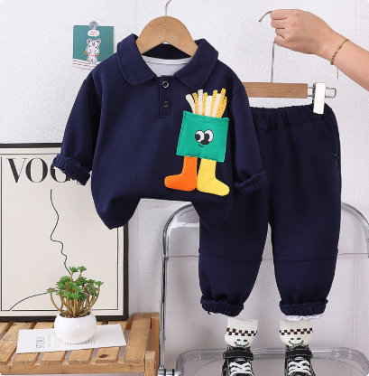 Mini Mode - Gulliga pommes frites - Tvådelad outfit