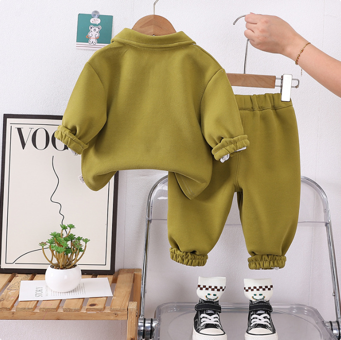 Mini Mode - Gulliga pommes frites - Tvådelad outfit