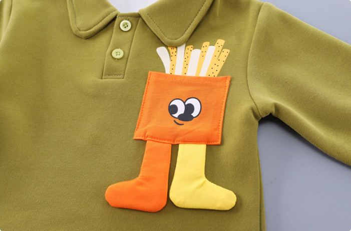 Mini Mode - Gulliga pommes frites - Tvådelad outfit
